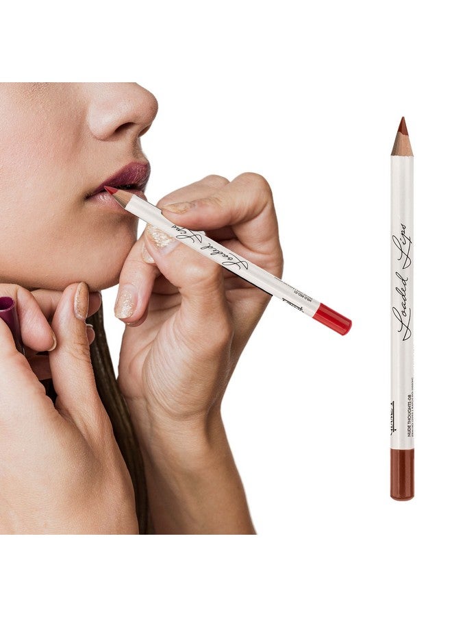 جلام 21 قلم تحديد الشفاه Glam21 للحصول على شفاه نظيفة وكريمية بتركيبة سهلة الانزلاق، مما يوفر ظلًا مثاليًا 08 Nude Thoughts - Image 4