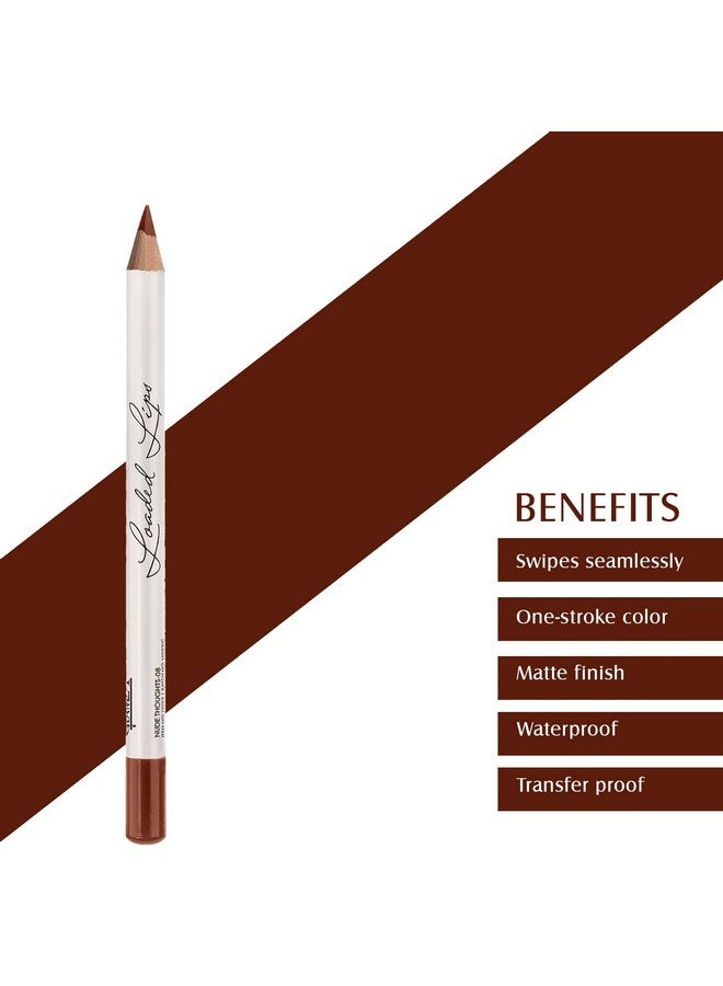 جلام 21 قلم تحديد الشفاه Glam21 للحصول على شفاه نظيفة وكريمية بتركيبة سهلة الانزلاق، مما يوفر ظلًا مثاليًا 08 Nude Thoughts - Image 3