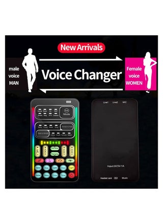 Portable Voice Changer, Handheld Microphone Voice Changer with 8 Sound Effects,Portable Mini Voice Changer Device Sound Effects Machine for Mobile Phone PC Laptops PS4 Xbox One Games - pzsku/Z658EE105DF1984F2DD69Z/45/_/1730911004/136b9ef6-fe8c-4ec5-8265-23c89c4ce763