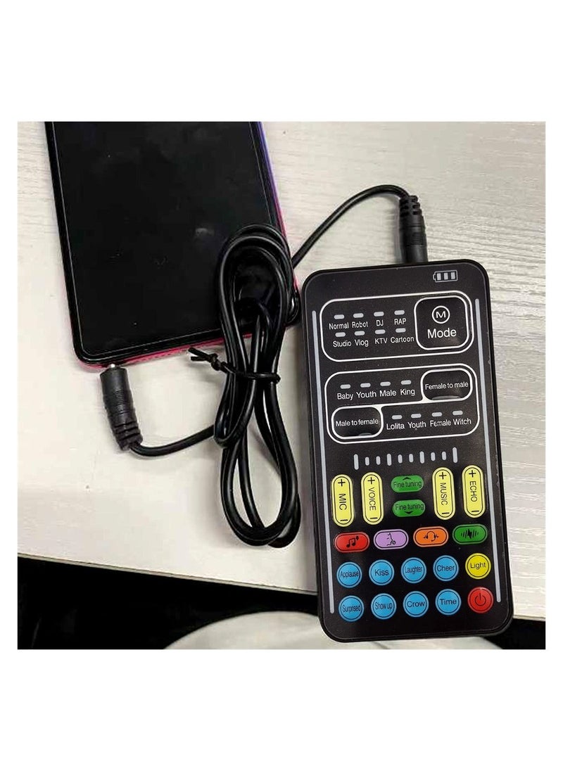 Generic Portable Voice Changer, Handheld Microphone Voice Changer with 8 Sound Effects,Portable Mini Voice Changer Device Sound Effects Machine for Mobile Phone PC Laptops PS4 Xbox One Games  - Image 4