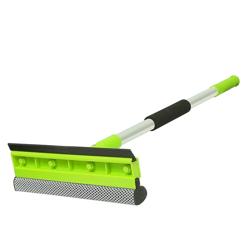 TONSYL Car Windshield Wash Cleaner Extendable Window Squeegee Cleaner Scrubber Brush Wiper Spongewith LongReach Handle Unique Pivoting Head Window Glass Cleaner Car Home - Image 1