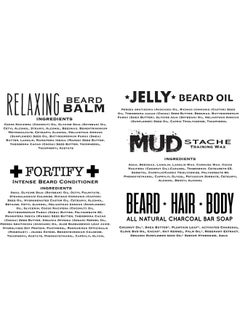 bossman Complete Beard Kit Made In Usa Beard Oil Conditioner Beard Balm Comb Mustache Wax Stop Beard Itch Grow Thicker (Naked)  - Image 4