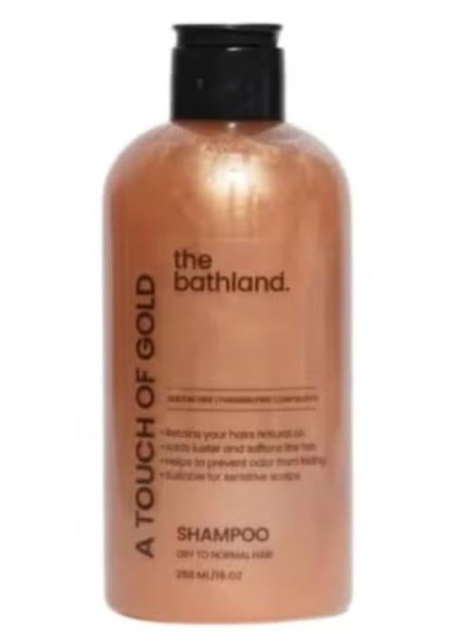 the bath land Low Sulfate Touch of gold Shampoo -Unisex - 250ml - Image 1