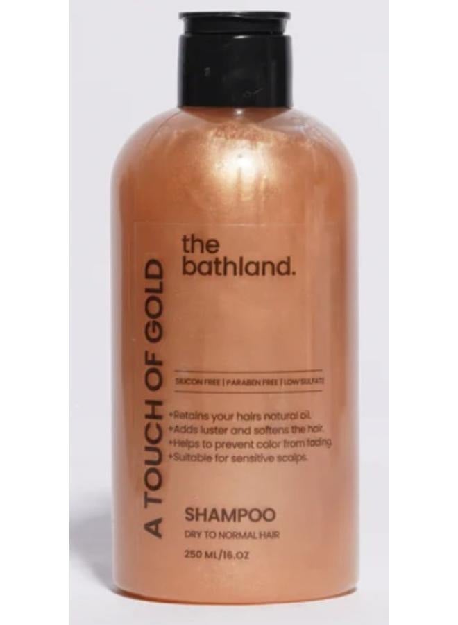 the bath land Low Sulfate Touch of gold Shampoo -Unisex - 250ml - Image 2