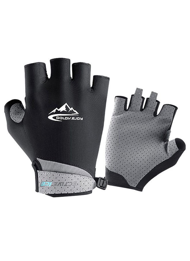 NIBEMINENT Pair Of Protective Half Finger Golf Glove S  - Image 1