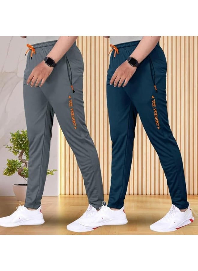 بنطال رياضي للرجال من TEE PROJEKT - تصميم عصري بلون موحد مع جيب، مناسب للأنشطة الرياضية واليوغا (عبوة من قطعتين) - مقاس L - Image 4
