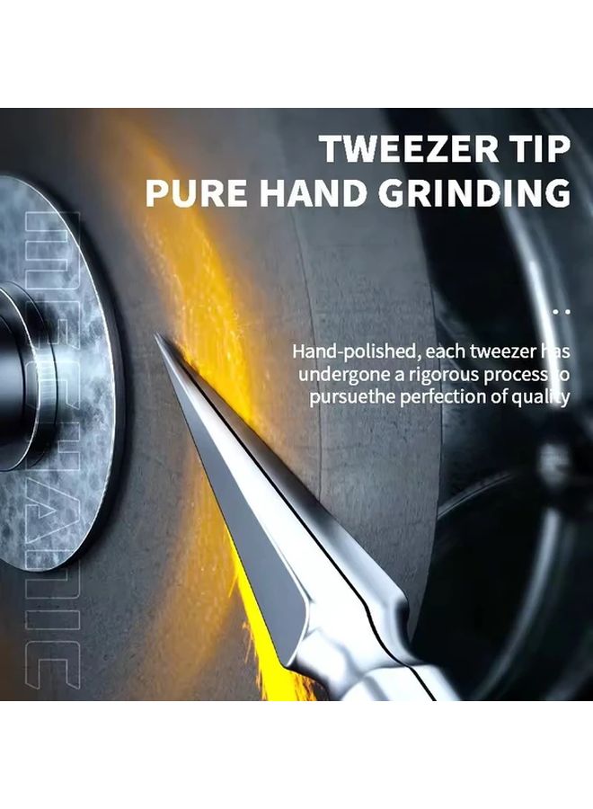 KA 11 Model Precision Electronics Tweezers Anti Skid Absorbent Metal Clamp for Wire Ties - Image 5