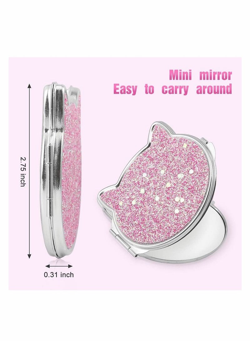 SYOSI 2 Pcs Pocket Small Compact Mirror, Compact Mirror for Purse - Image 4
