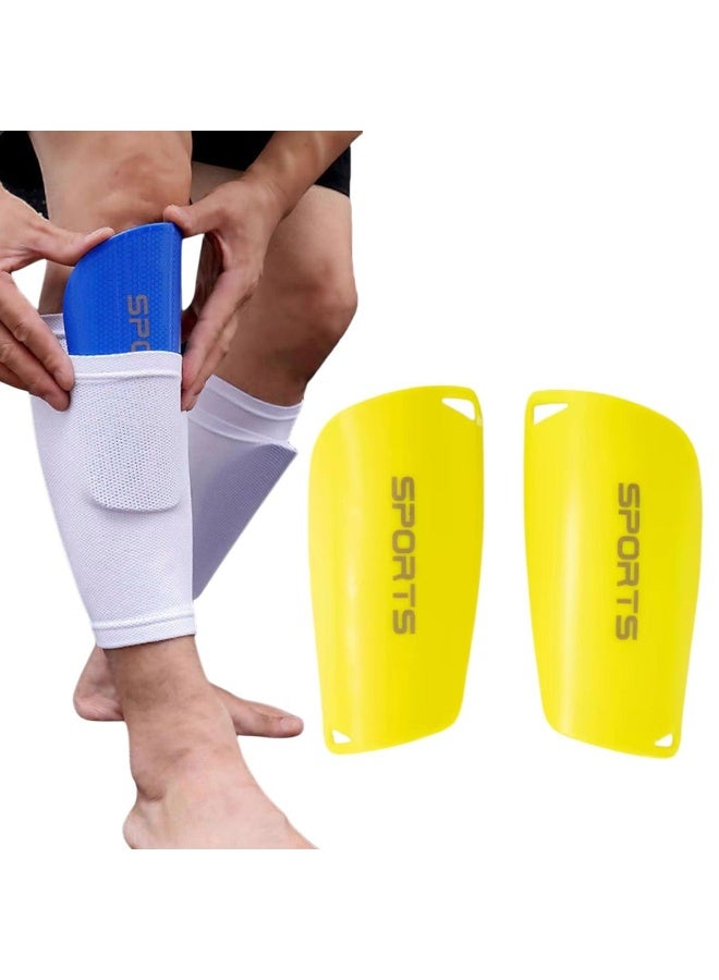 سبورتس واقيات قصبة Sport للساق لكرة القدم والرياضات الاخري كيوشوب®️ - وسادات قصبة الساق واكمام مع جيب داخلي محسن للاولاد والبنات والرجال والنساء لالعاب كرة القدم - معدات واقية لكرة القدم  - Image 1
