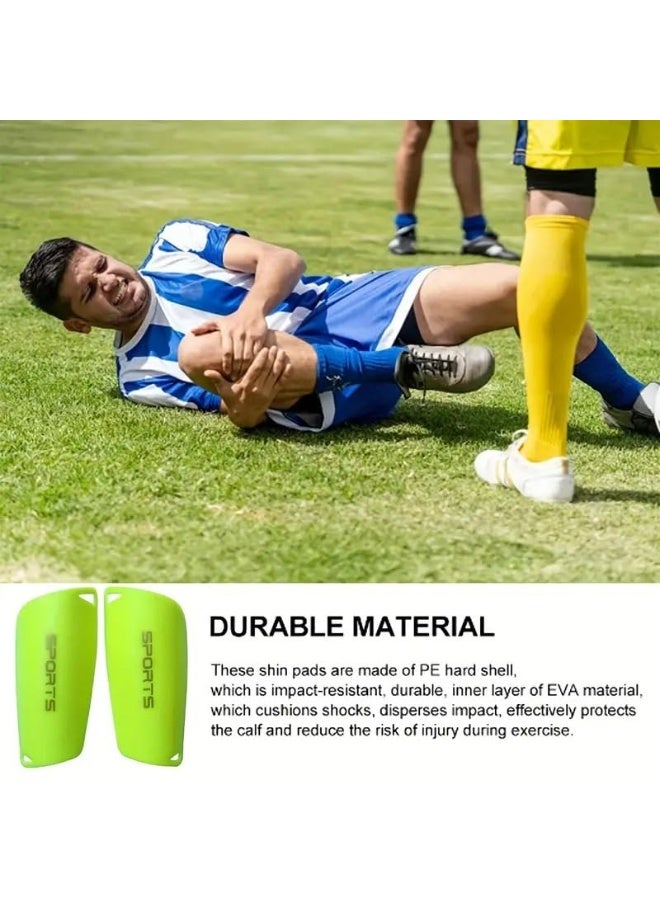 سبورتس واقيات قصبة Sport للساق لكرة القدم والرياضات الاخري كيوشوب®️ - وسادات قصبة الساق واكمام مع جيب داخلي محسن للاولاد والبنات والرجال والنساء لالعاب كرة القدم - معدات واقية لكرة القدم  - Image 2
