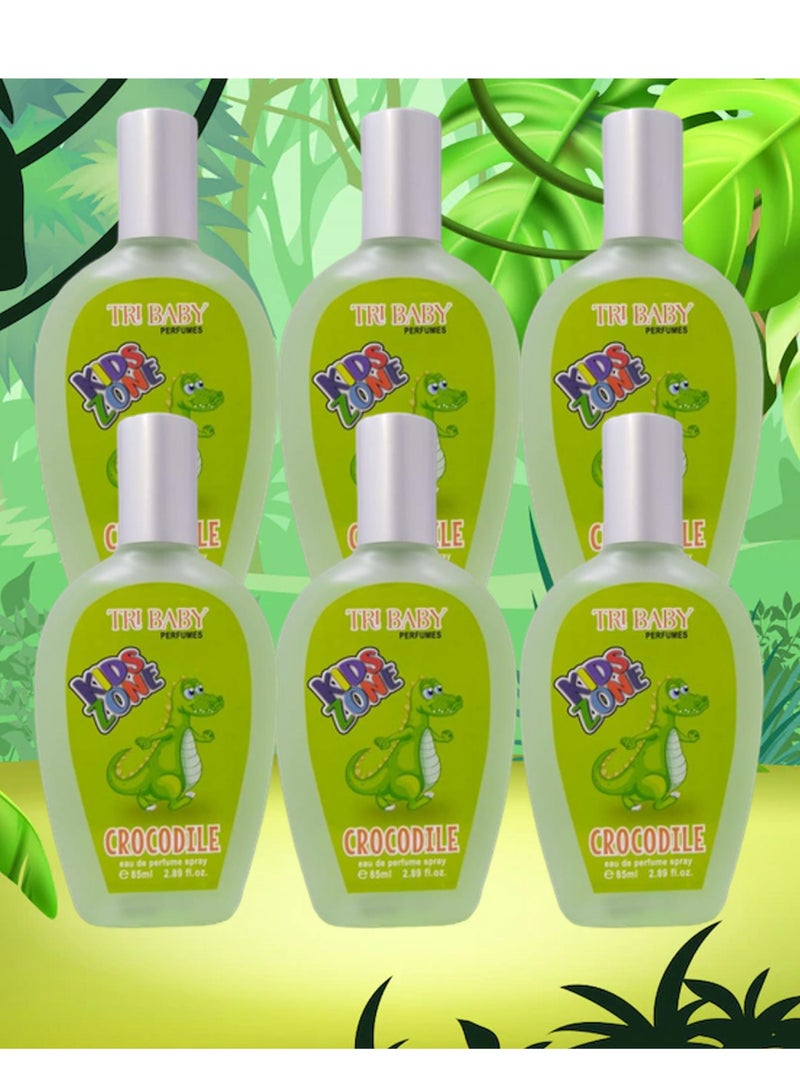 تي أر آي 6 قطع عطر التمساح للأطفال 85 مل EDP - Image 1