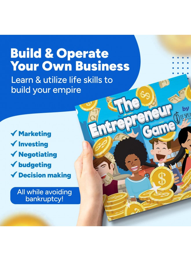 EESpeaks- The Entrepreneur Game The Entrepreneur Game - Award-Winning STEM Accredited Board Game for Kids & Adults | Teaches Money Management, Business Strategy & Financial Literacy | Best in STEM, Mom's Choice Award Winner 2024  - Image 2