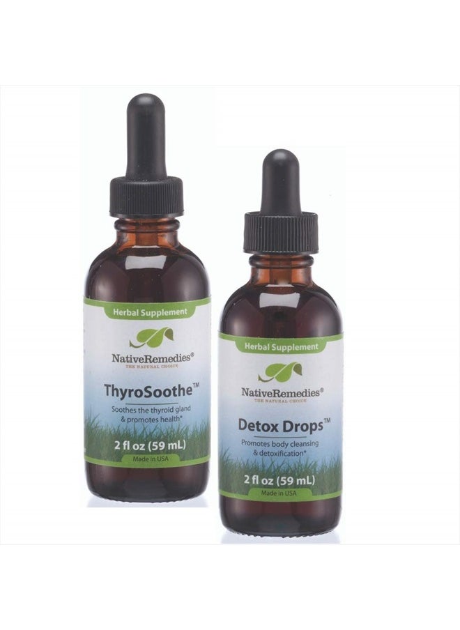 Native Remedies ThyroSoothe and Detox Drops ComboPack  - Image 1