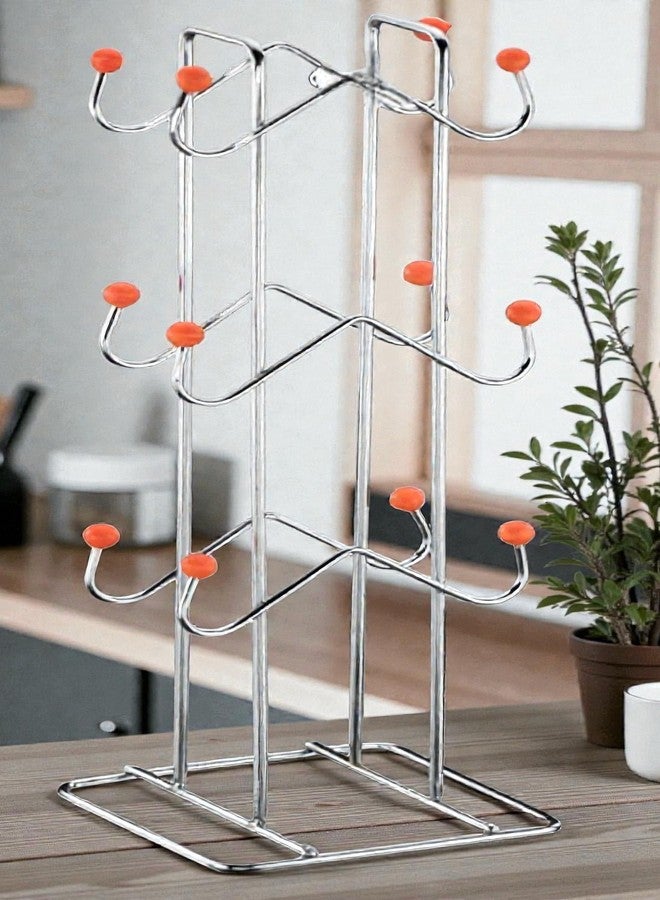 STANDIFY حامل أكواب STANDIFY® M-Cup & Mug Stand_H_Stnfy حامل أكواب وأكواب من الفولاذ المقاوم للصدأ منظم متعدد الأغراض حامل مطبخ لسطح العمل ومنطقة الحوض. - Image 1