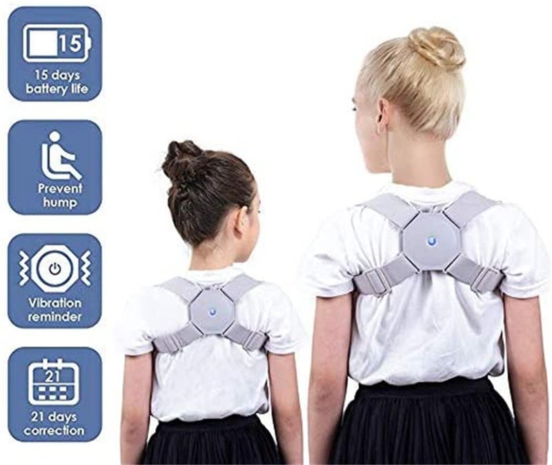 Zikra Smart Posture Corrector for Adults and Kids, Sensor Posture Corrector, Intelligent Posture Reminder, Vibrate to Improve Posture, Slouch Humpback Brace for Women and Men, Comfortable Breathable (Grey) - Image 5
