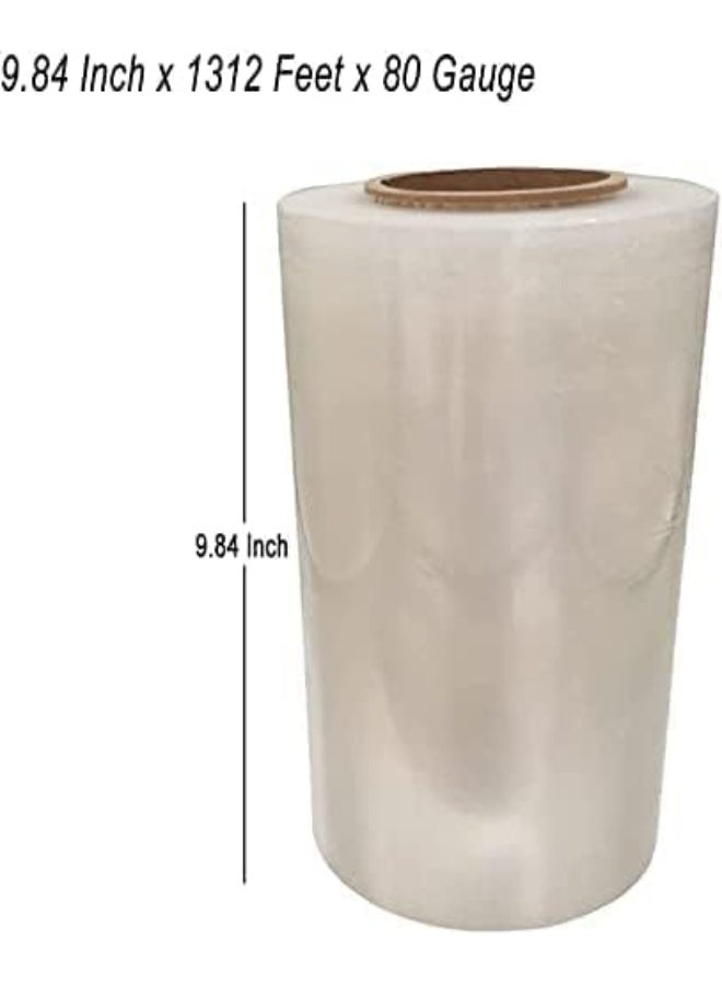 High-quality transparent stretch film roll with 20-micron thickness, 30 cm width. Perfect for securing packages and protecting goods during shipping and storage. Provides excellent strength and flexibility for wrapping pallets tightly, keeping products safe from dust, moisture, and scratches. Suitable for household, commercial, and industrial use. - Image 4