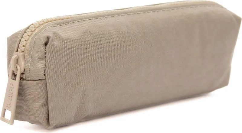 Kaff 01106 Light Mink Crinkle Fabric Unisex Single Compartment Waterproof Finger Pencil Case Pencil Case