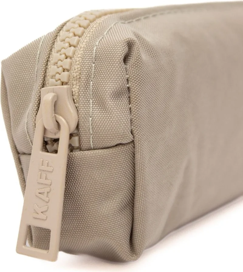 Kaff 01106 Light Mink Crinkle Fabric Unisex Single Compartment Waterproof Finger Pencil Case Pencil Case