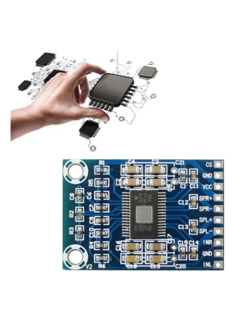 XH-M562 TPA3116D2 2.0 قناة مجلس مكبر الطاقة الرقمي (50W × 2 ، DC12-24V) - Image 5