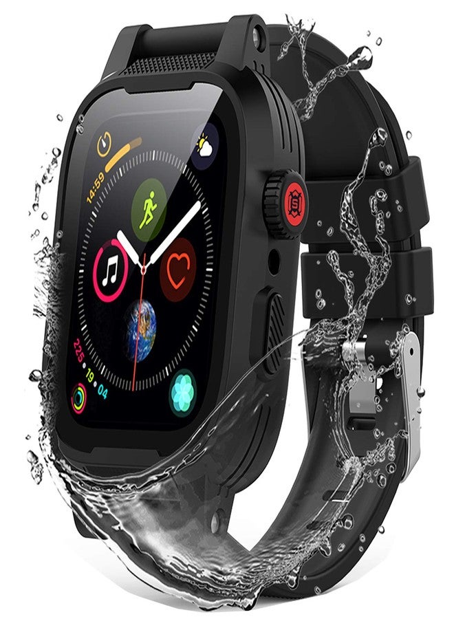 YOGRE Apple Watch 44mm Case Series 6/5/4/SE, Waterproof Protective Case with Built-in Screen Protector, Dustproof Shockproof Case for iWatch Series 6/5/4/SE - Image 1