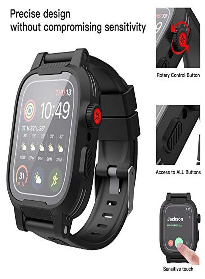 YOGRE Apple Watch 44mm Case Series 6/5/4/SE, Waterproof Protective Case with Built-in Screen Protector, Dustproof Shockproof Case for iWatch Series 6/5/4/SE - Image 4