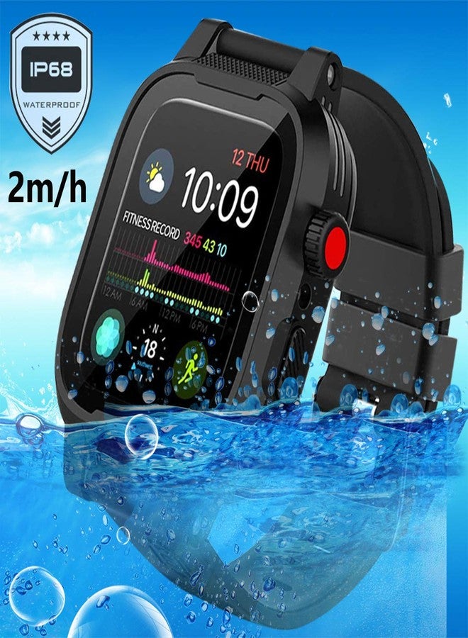 YOGRE Apple Watch 44mm Case Series 6/5/4/SE, Waterproof Protective Case with Built-in Screen Protector, Dustproof Shockproof Case for iWatch Series 6/5/4/SE - Image 3