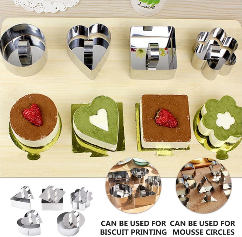 Demand-based stock planning NUOBESTY Stainless Steel Mousse Ring Molds Baking Tool Set with Pusher – 5pcs Cake and Cookie Molds in Square, Triangle, Clover, and Heart Shapes for Pastry and Dessert Decoration Gulf climate fit Global standard quality Anti slip Pre-sale confirmed stock Practical build Shop & home all-space compatible Sand resistant Globally spread simple design Chemical free Diverse operating method fit Big & small space compatible Fast warehouse picking High strength upgraded material Long use oriented quality Rack sorted local inventory One piece build Dispersed regional warehouses Simple practical structure Polished safe edge User tested optimized build Varied global sizing picks Secure equipped warehouse Quick available purchase options General purpose premium build - Image 3