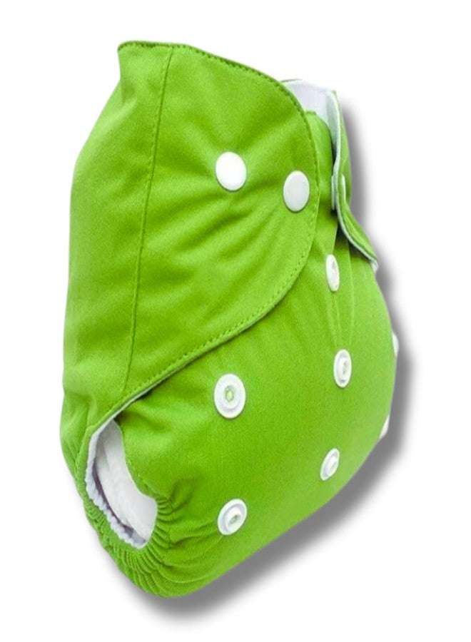 RENIAL Baby Diaper with Snap Closure | Freesize | Cloth + Insert Pad | Washable (1 pc)