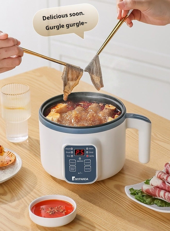 cocohome Automatic Rice Cooker with Steamer, Non-stick Inner Pot, Stainless Steel Body, Boil/Steamer/Keep Warm Function, 1.7L, 600W, Multifunctional Rice Cooker for 1-2 Persons (Rice, Soup, Porridge, Low Sugar Rice, Cake, Steamed Vegetables) - Image 2