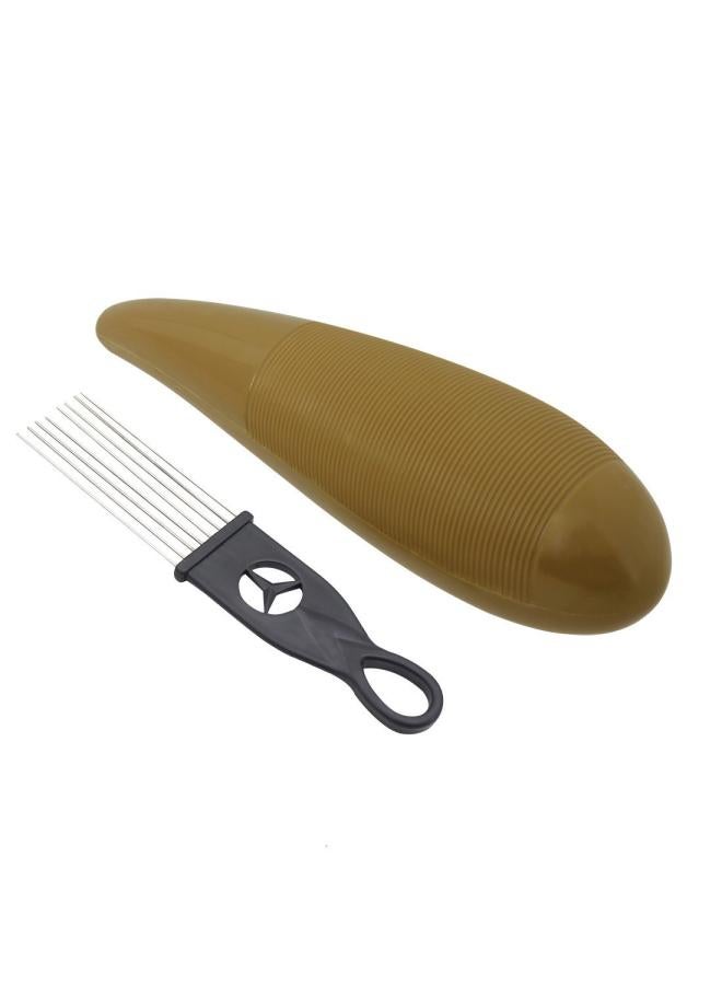 Percussion Trument Scraping Barrel Brown Plastic Fish Frog Musical Trument Accompaniment Frog Ringing Barrel Children's Educational Toys Shaving 