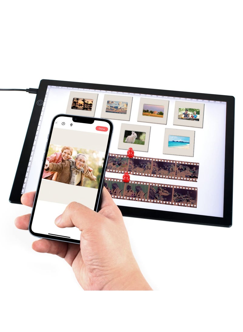 Generic - A4 Magnetic Light Pad for Slide and Film Negative Scanning, USB Powered with 3 Brightness Levels, Ideal for Photography and Archiving - Image 1