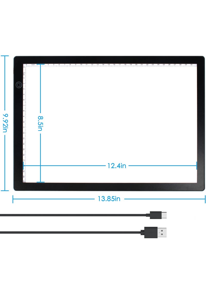 Generic - A4 Magnetic Light Pad for Slide and Film Negative Scanning, USB Powered with 3 Brightness Levels, Ideal for Photography and Archiving - Image 1