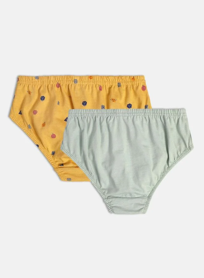 MINIKLUB Pack of 2 - Boys Cotton Knitted Briefs