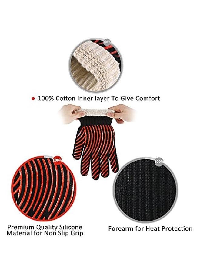 BBQ Gloves, 932°F Heat Resistant Oven Mitts & Potholders, Non Slip Grilling Gloves with Spider Man Pattern - pzsku/Z6590186EA73AFFD8FB0EZ/45/_/1727858226/84025aed-2bd8-47aa-a3f9-b0d24040d2dd