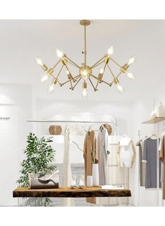 Cluc Mesh movable chandelier - 12 branch - Gold  - Image 1