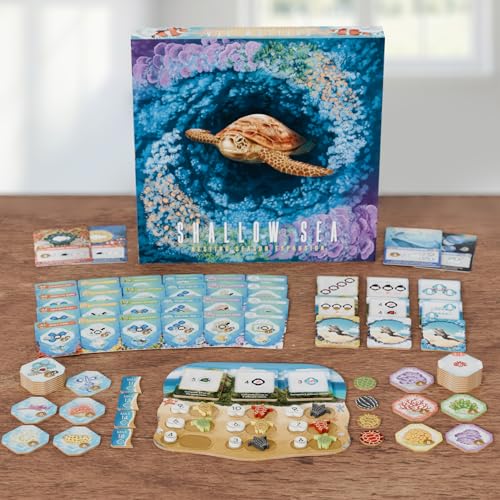 BAD COMET Shallow Sea Board Game Strategy TilePlacement Game for Adults Families 14 Players 3045 Min Play Build Coral Reef Ecosystem Ocean Puzzle Game NatureInspired Nesting Season Expansion - Image 5