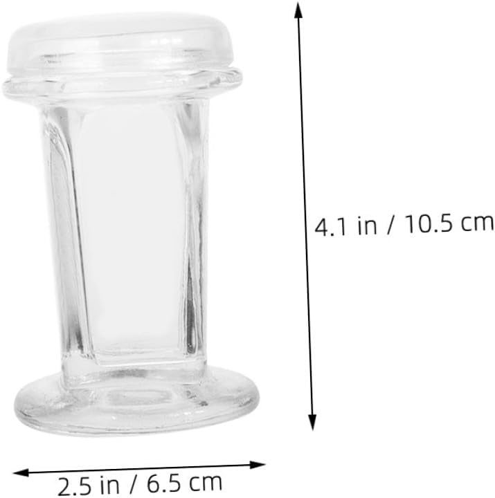 3 قطع من برطمانات التلوين الزجاجية كوبلين مع أغطية لشرائح المجهر، مختبر كيمياء عينات الأنسجة مقاومة للحرارة - Image 3