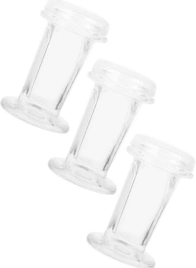 3 قطع من برطمانات التلوين الزجاجية كوبلين مع أغطية لشرائح المجهر، مختبر كيمياء عينات الأنسجة مقاومة للحرارة - Image 1