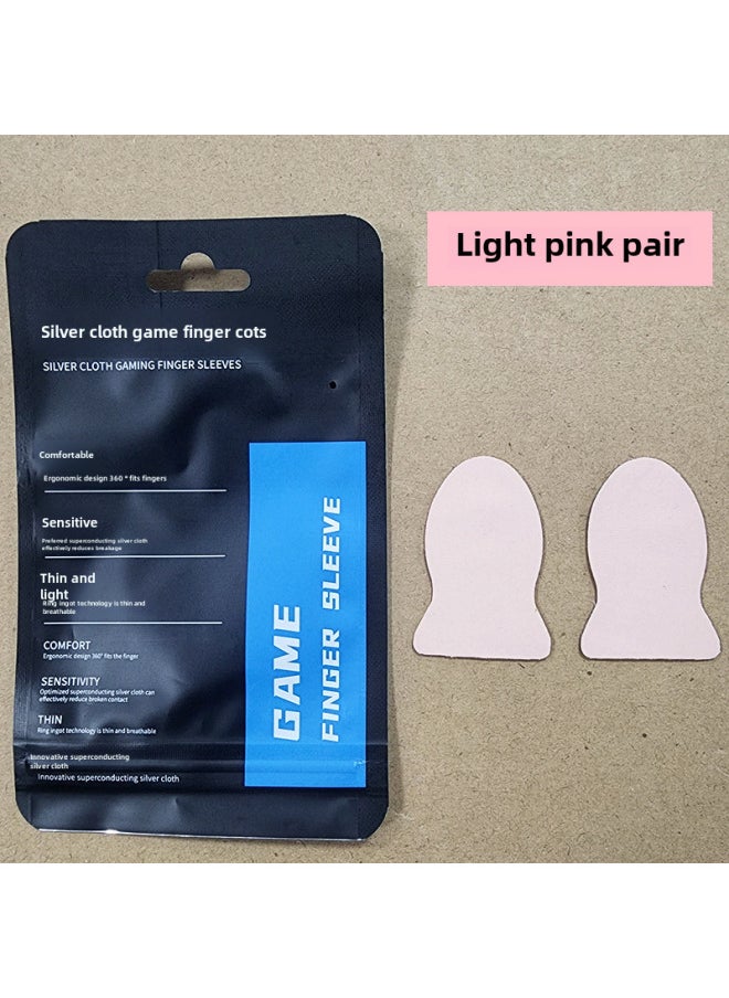 Generic Digital Computer/game Controller Gamepad Joystick For Xbox One/xbox Series X/s/elite Wireless Bluetooth Game Controller-Product Color:Pair Of Silver Cloth Fingerwear Pink  - Image 1