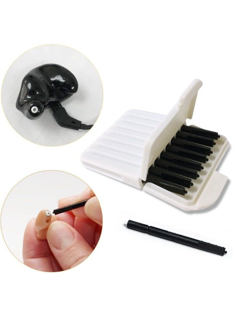 Apustim 8 Pieces Earwax Guard Filters，Hearing Aid Accessories Earwax Blocker Cleaning Tool Replacement Parts，Ear Supplies Cleaning Kit for Resound，Widex and Unitron Hearing Aids  - Image 1