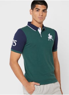 Seventy Five Colourblock Polo Shirt  - Image 1
