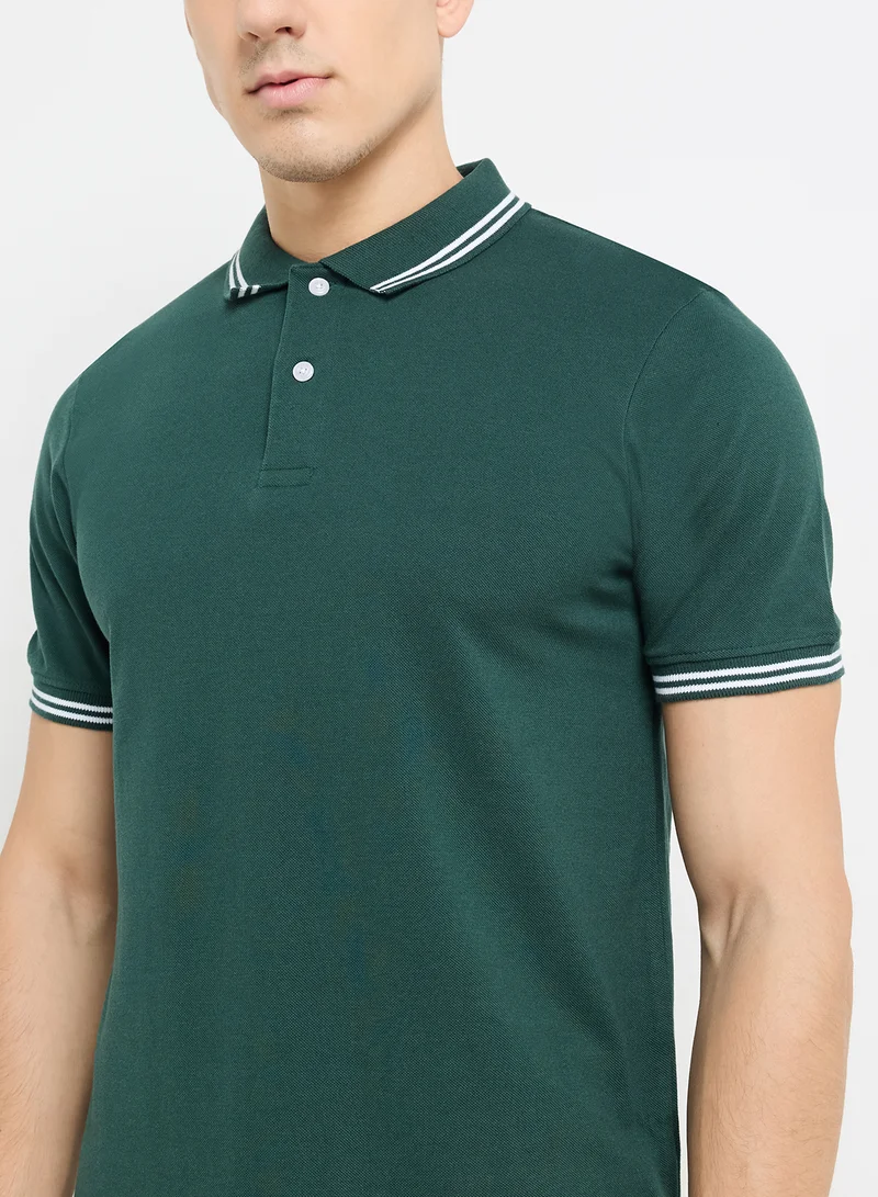 Seventy Five Colourblock Polo Shirt