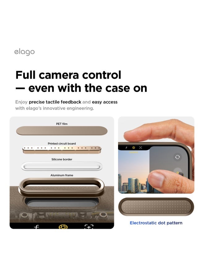 Elago Magnetic Leather case for iPhone 17 Pro (2025) [Camera Control Button Cover] Vegan Leather, Shockproof, Water-Resistant [Magsafe Compatible] - Taupe - Image 4