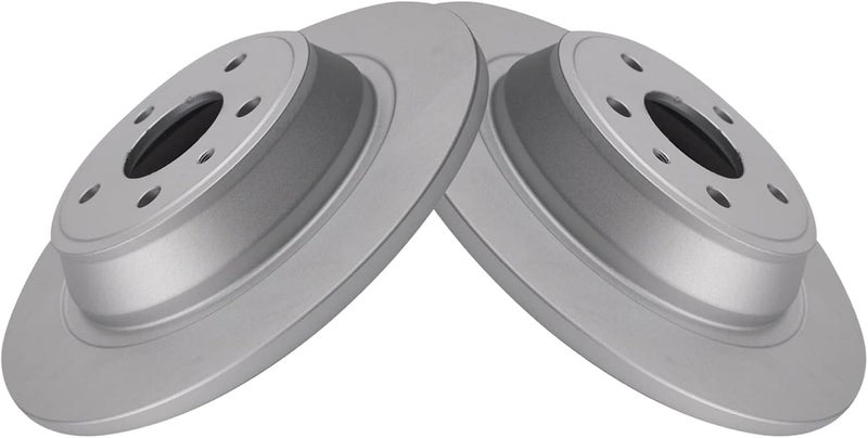 TRQ Rear Brake Rotors Set Solid Premium G-Coated Compatible with 2013-2020 Ford Fusion 2013-2016 Lincoln MKZ - Image 3