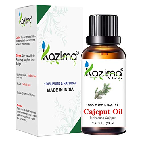 KAZIMA Cajeput Essential Oil - 100% Pure, Natural & Undiluted Oil for Skin Care & Hair Care, 15 ml - Image 1