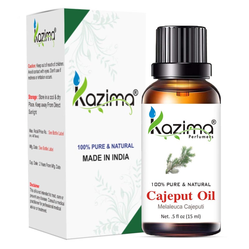 KAZIMA Cajeput Essential Oil - 100% Pure, Natural & Undiluted Oil for Skin Care & Hair Care, 15 ml - Image 4
