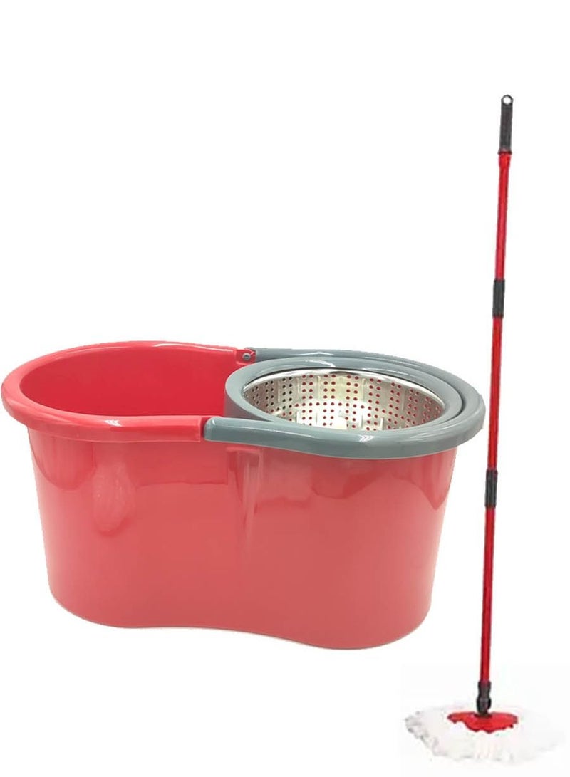 TETRA MAKS 360 Degree Rotating Magic Mop Set With Red Bucket - Image 3