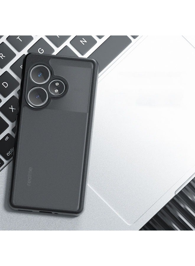 عام متوافق مع Realme GT Neo 6 SE، حافظة هواتف جلدية بملمس مطفي ووسادة هوائية مضادة للسقوط - Image 3