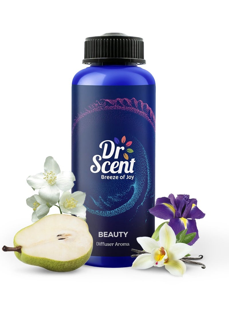 Dr Scent Diffuser Aroma Beauty, Feel the Sweet Notes of Pear, With Blooming Delicate Notes of Iris Jasmine and Finishing with Tonka Bean (500ml) - Image 1