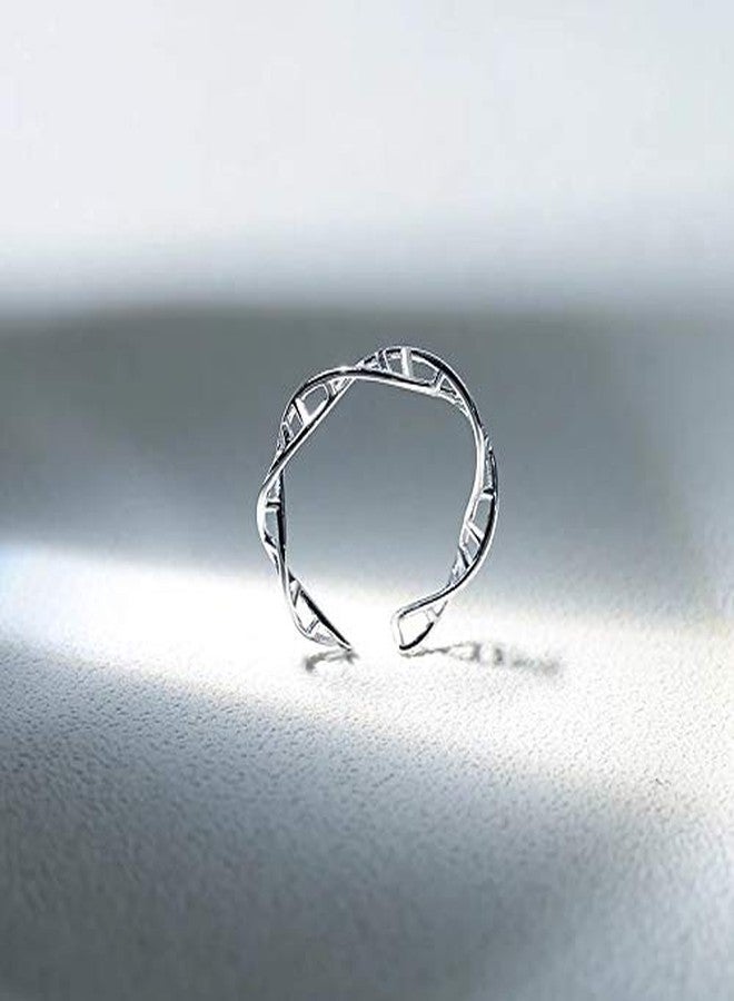 Helen de Lete Innovative DNA Sterling Silver Ring for Women - Image 3